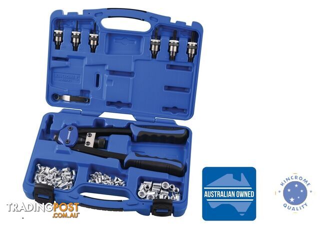 Nut Riveter Kit Twin Handle 68 Piece Set Kincrome K4900