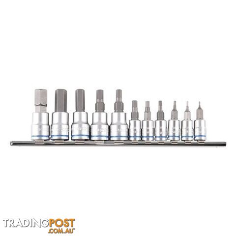 Hex Socket Set Short Series 11 Pieces 1/4 & 3/8 Drive - Metric K5023 Kincrome