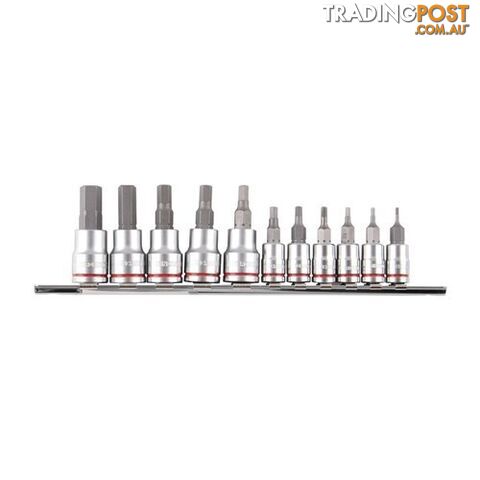 Hex Socket Set Short Series 11 Piece 1/4 & 3/8 Drive Imperial Kincrome K5024