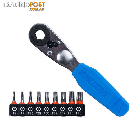 Mini Ratchet Tamperproof TORX Bit Set 10 Piece Kincrome K5033