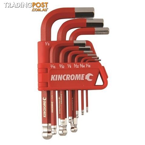 Ball Joint Hex Key & Wrench Set Short Series 9 Piece Kincrome K5142