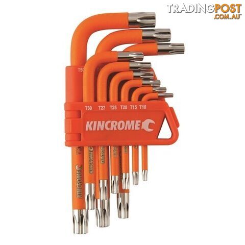 Tamperproof Torx® Key Set Short Series 9 Piece Kincrome K5145