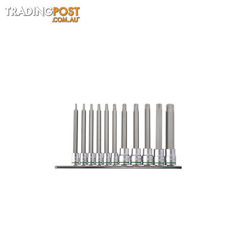 Torx Socket Set Long Series 11 Piece 1/4 & 3/8" Drive Kincrome K5225