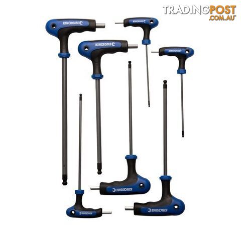 Moulded T-Handle Hex Key Set 7 Piece - Metric Kincrome K5240
