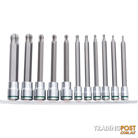 Ball-End TORX Socket Set Long Series 11 Piece 1/4 & 3/8 Drive Kincrome K5525