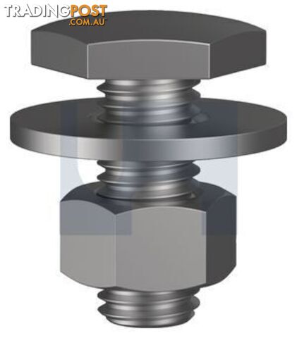 Zinc Plated RoHS Compliant Finish Fascia Bold & Nut Class 4.6 Metric Hobson