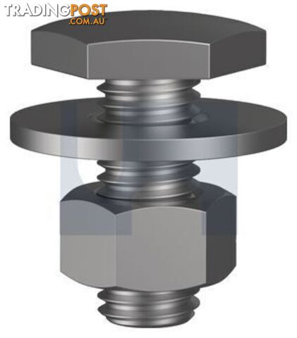 Zinc Plated RoHS Compliant Finish Fascia Bold & Nut Class 4.6 Metric Hobson