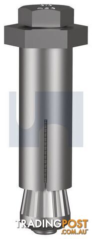 316 Stainless Finish HBS-BOLT HEX Blind Install Fully Threaded Hobson