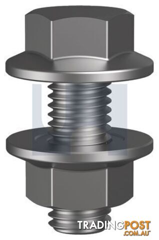 Hot Dip Galvanised Finish Purlin Flange Bolt & Nut Class 8.8 Metric Hobson