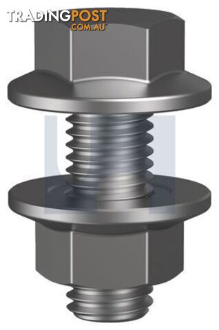 Hot Dip Galvanised Finish Purlin Flange Bolt & Nut Class 8.8 Metric Hobson