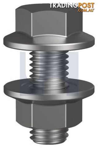 Hot Dip Galvanised Finish Purlin Flange Bolt & Nut Class 8.8 Metric Hobson