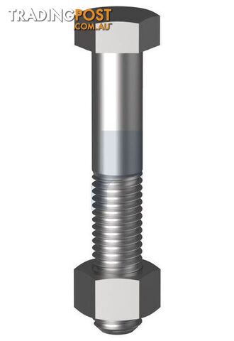 Hot Dip Galvanised Finish Hex Bolt & Nut Class 4.6 Metric Hobson