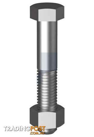 Hot Dip Galvanised Finish Hex Bolt & Nut Class 4.6 Metric Hobson