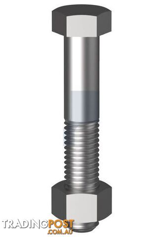 Hot Dip Galvanised Finish Hex Bolt & Nut Class 4.6 Metric Hobson