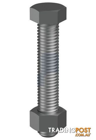 Plain Finish Hex Bolt & Nut Kit Class 4.6 Metric Hobson