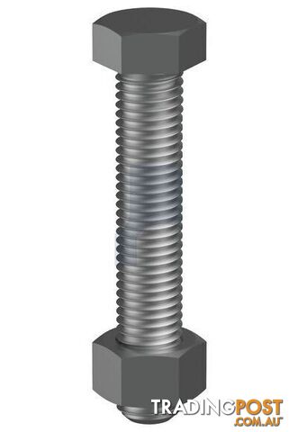 Plain Finish Hex Bolt & Nut Kit Class 4.6 Metric Hobson