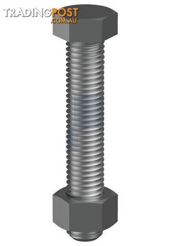 Plain Finish Hex Bolt & Nut Kit Class 4.6 Metric Hobson