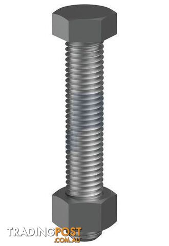 Zinc Plated (RoHS Compliant) Finish Hex Bolt & Nut Class 4.6 Metric Hobson