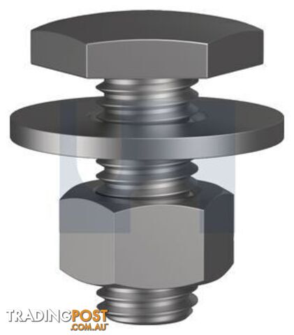 Hot Dip Galvanised Finish Fascia Bold & Nut Class 8.8 Metric Hobson
