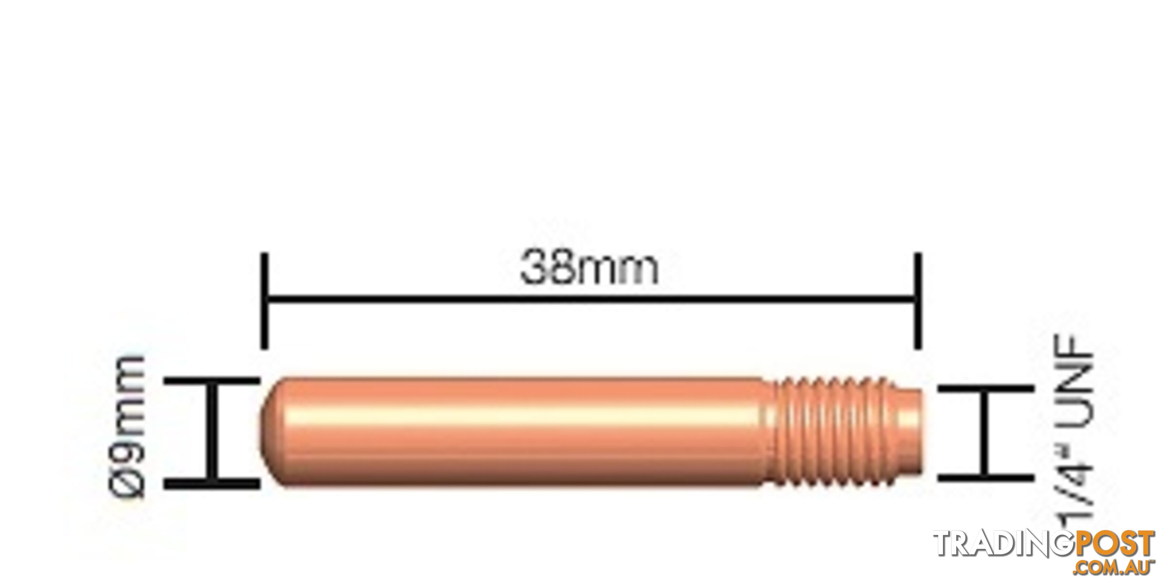 0.9mm Contact Tip Standard Duty (Tweco Style 2 & 4) 14-35 Pkt : 10