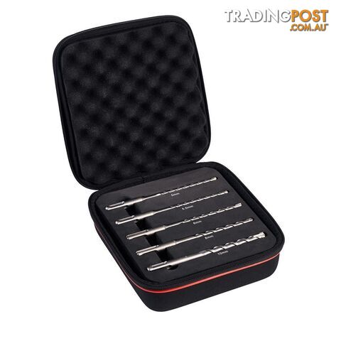 5-Piece SDS Drill Bit Set for Stainless Steel, Wood, 10mm Max, 5mm Min, HSS Bits...