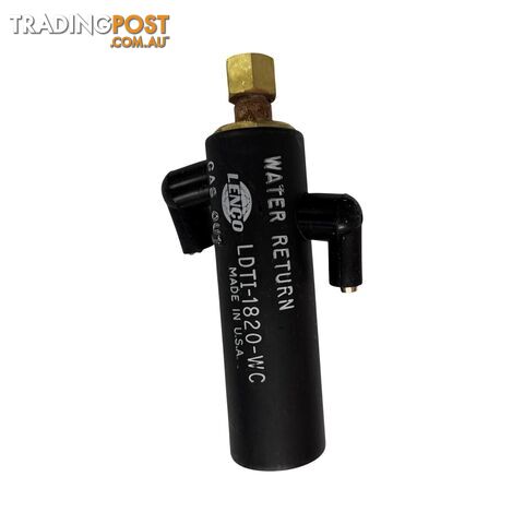 Dinse Type Connector to Gas Through Machine 1/4 Lenco KLDTI-1820-WC