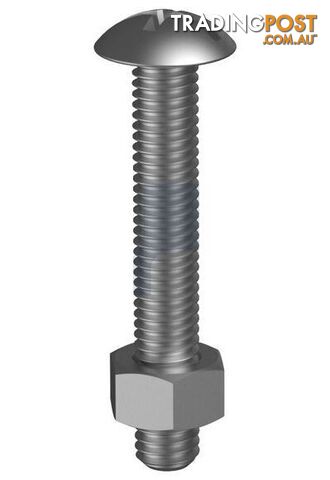Zinc Plated Finish Metal Roofing Bolt & Nut Combination Phillips Plot Imperial...