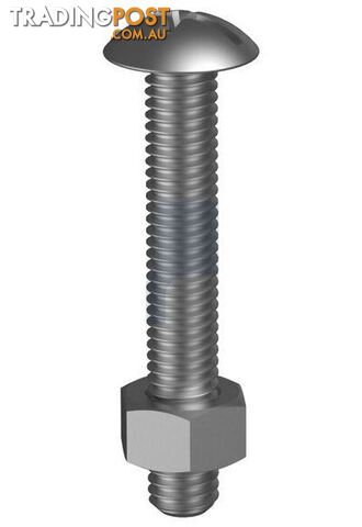 Zinc Plated Finish Metal Roofing Bolt & Nut Combination Phillips Plot Imperial...