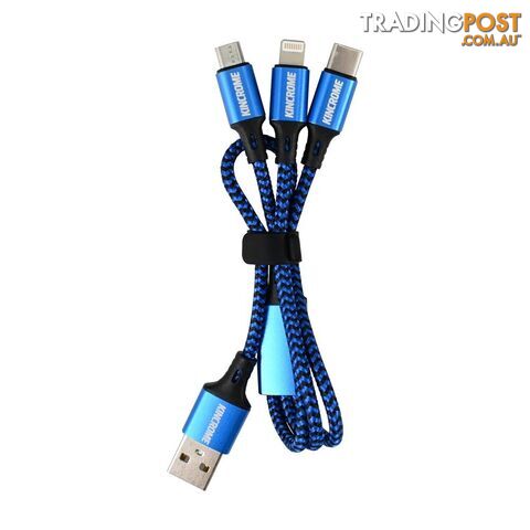 USB Charging Cable 3-In-1 Kincrome KP1440
