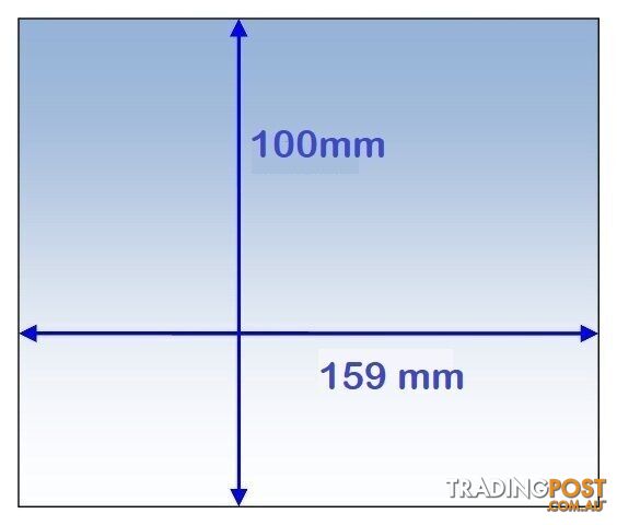 Clear Outer Lens 159 x 100mm For Lincoln FGS 3250D Helmet KP3700-1 Pack of 5 - photo 3 of 3