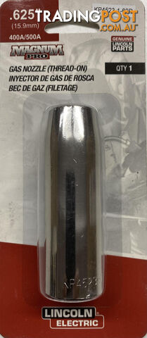 Magnum PRO Water-Cooled Gas Nozzle - Thread-On, 1/8 in. Recess, 5/8...
