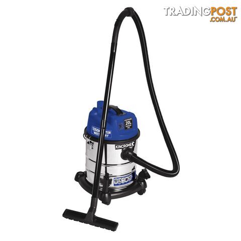 Wet and Dry Garage Vacuum 20L 1250W/240V Motor Kincrome KP702