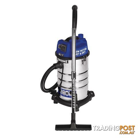 Wet & Dry Garage Vacuum 30 Litres 1250W/240V Kincrome KP703