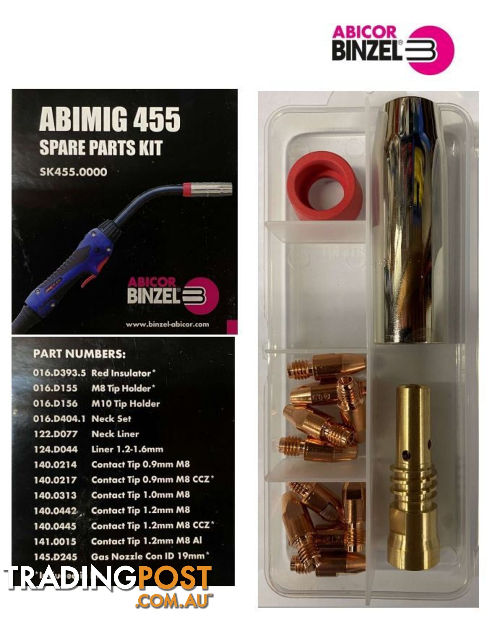 Abimig 455 Spare Parts Kit Binzel SK455.0000