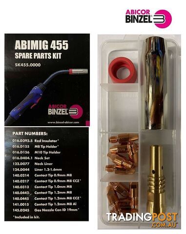 Abimig 455 Spare Parts Kit Binzel SK455.0000