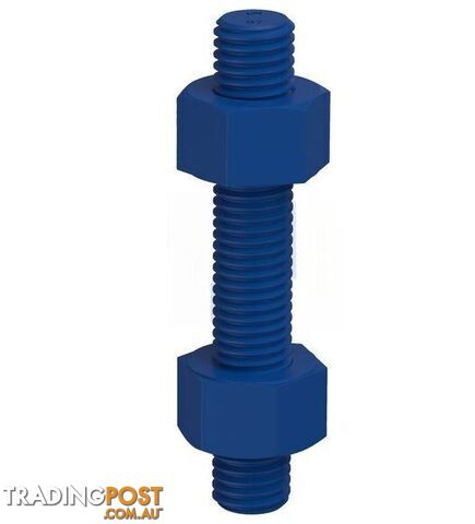 ASTM M193 / A194 GR B7+2H Xylan Blue Finish Stud Bolt & Nut Kit Hobson