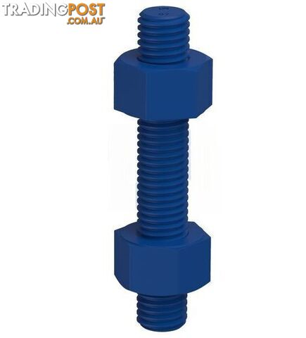 ASTM M193 / A194 GR B7+2H Xylan Blue Finish Stud Bolt & Nut Kit Hobson