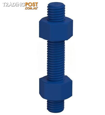 ASTM M193 / A194 GR B7+2H Xylan Blue Finish Stud Bolt & Nut Kit Hobson