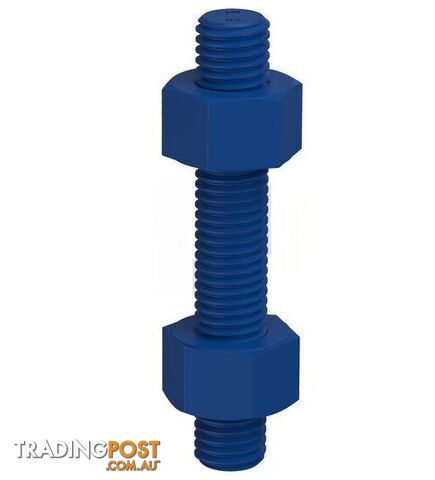 ASTM M193 / A194 GR B7+2H Xylan Blue Finish Stud Bolt & Nut Kit Hobson