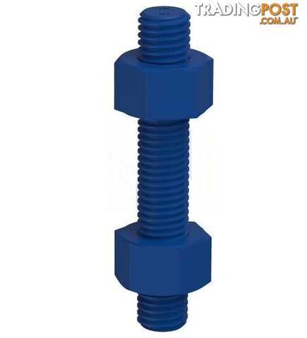 ASTM M193 / A194 GR B7+2H Xylan Blue Finish Stud Bolt & Nut Kit Hobson