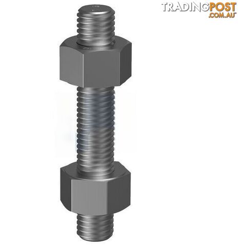 ASTMA A193 / A194 GR B7+2H Hot Dip Galvanised Finish Stud Bolt & Nut Kit Hobson
