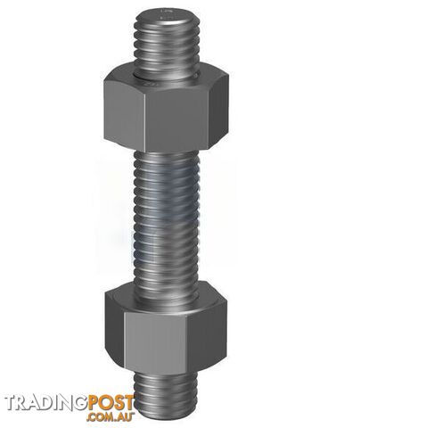 ASTM A193 / A194 GR B7+2H Plain Finish Stud Bolt & Nut Kit Hobson
