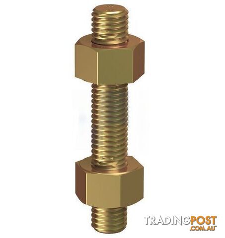 ASTM A193 / A194 GR B7+2H Zinc Yellow Passivate Finish Stud Bolt & Nut Kit...