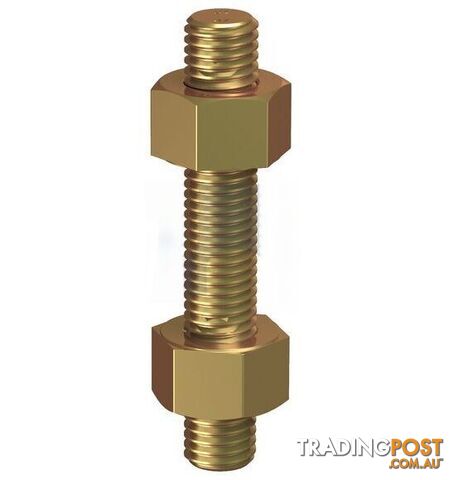 ASTM A193 / A194 GR B7+2H Zinc Yellow Passivate Finish Stud Bolt & Nut Kit...