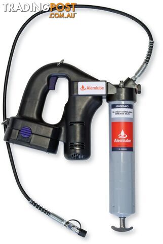 El Series 18V Lithium-Ion Cordless Grease Gun 450gm Alemlube G10040N