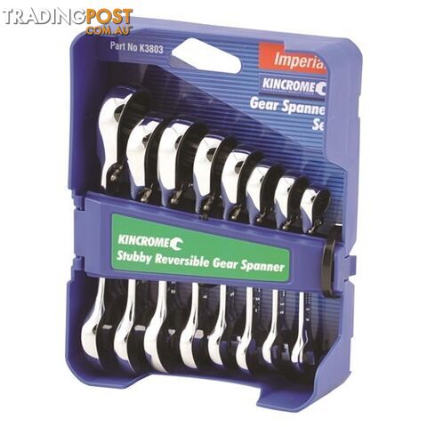 Combination Stubby Gear Spanner Set 8 Piece kincrome K3803