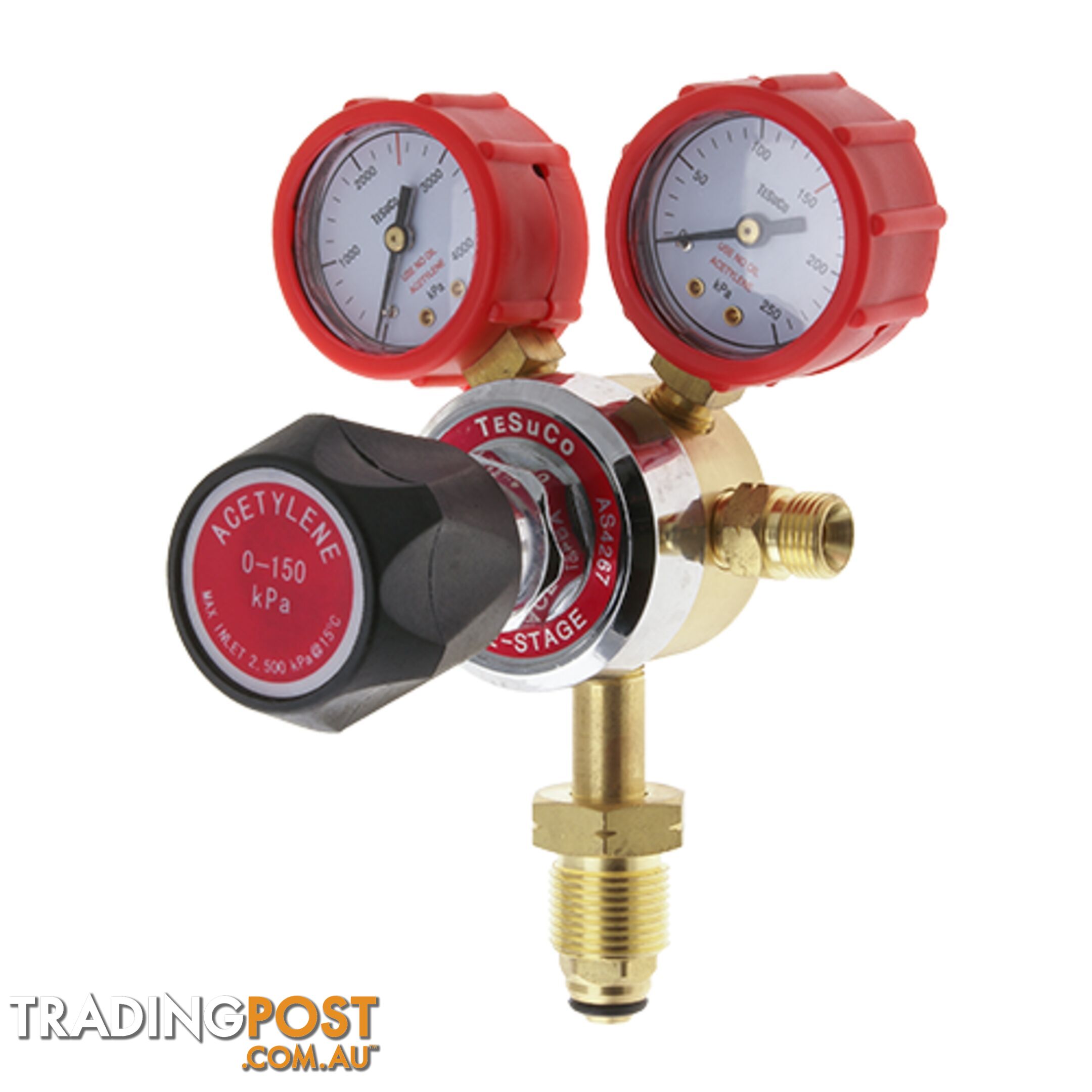 Regulator 1 Stage Bottom Entry Acetylene Type 20 Tesuco RC1BAC1.5