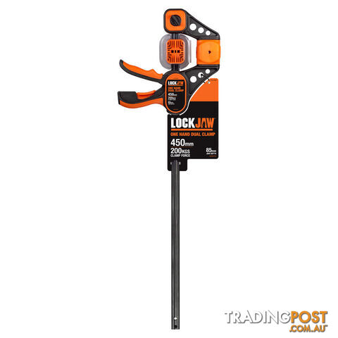 Clamp Plastic One Hand Chang V GRV Hdle L112 450mm Lockjaw L1120450