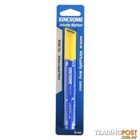 Paint Marker Bullet Tip Yellow Kincrome K11831