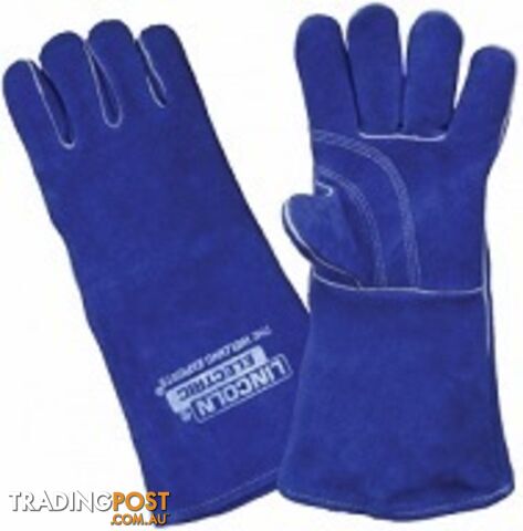 MIG ARC Welding Gloves Left hand Blue Lefties 390mm Lincoln LA120-3